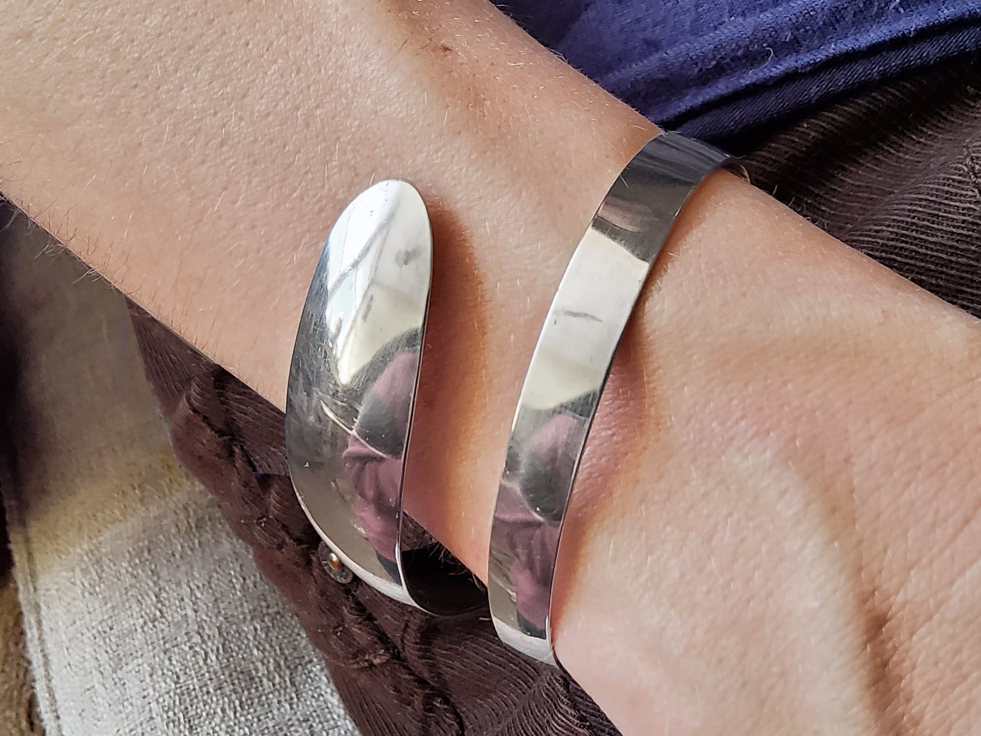 Schmaler Armreif «Punzel»